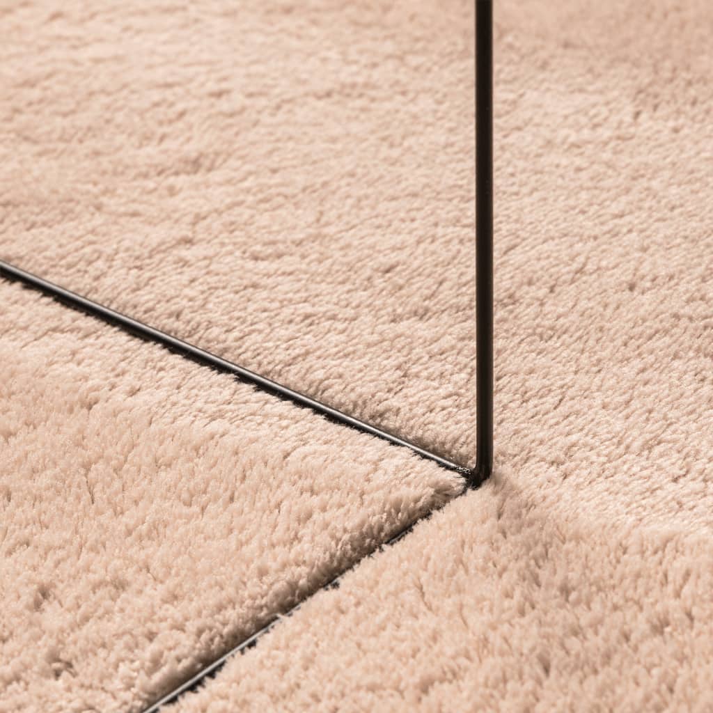 Vloerkleed HUARTE laagpolig zacht wasbaar 80x250 cm roze