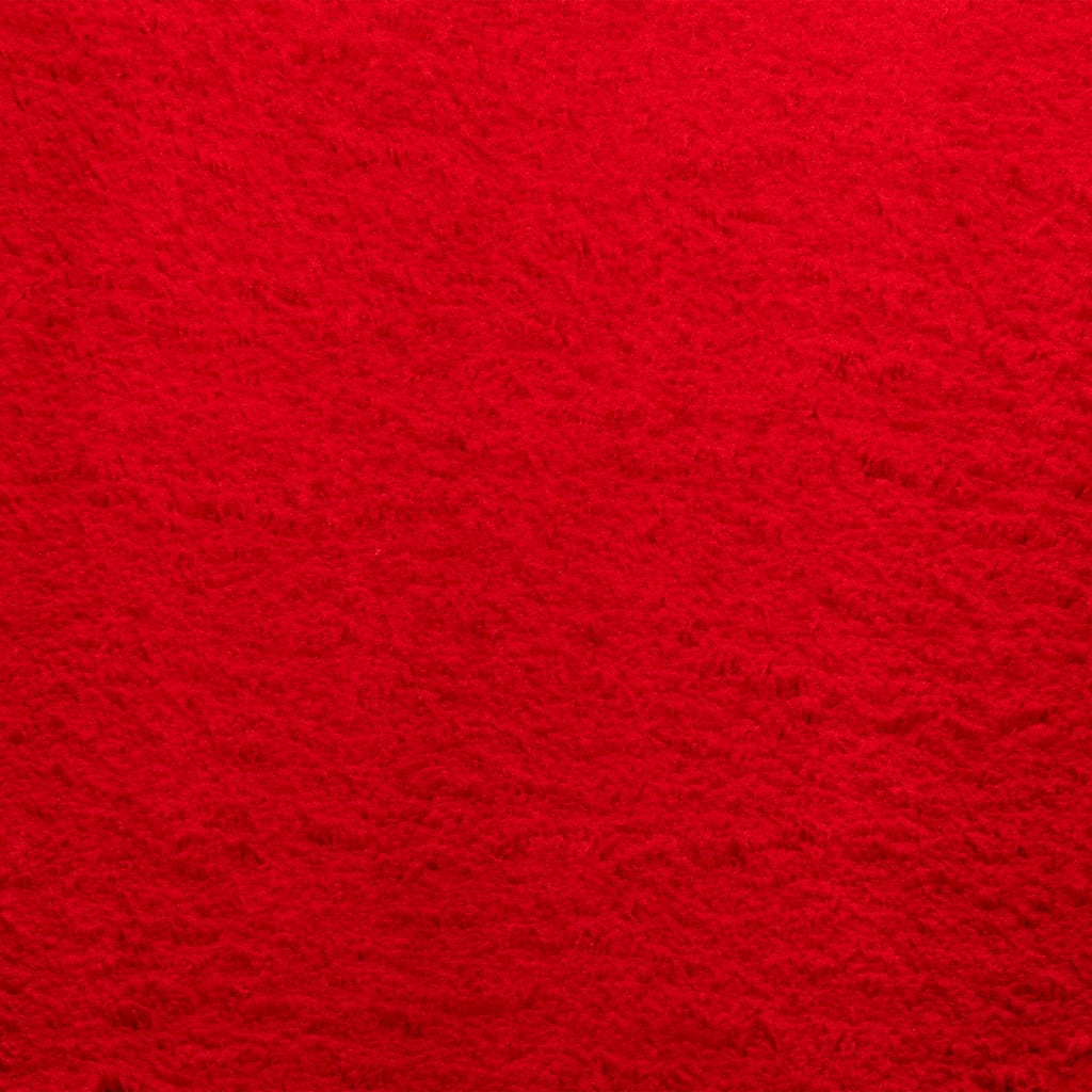 Vloerkleed HUARTE laagpolig zacht wasbaar 160x230 cm rood