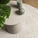 Vloerkleed PAMPLONA shaggy hoogpolig modern 120x170 cm crème