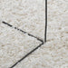 Vloerkleed PAMPLONA shaggy hoogpolig modern 120x170 cm crème