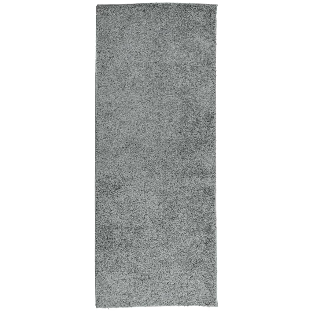 Vloerkleed PAMPLONA shaggy hoogpolig modern 80x200 cm groen