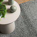 Vloerkleed PAMPLONA shaggy hoogpolig modern 80x200 cm groen