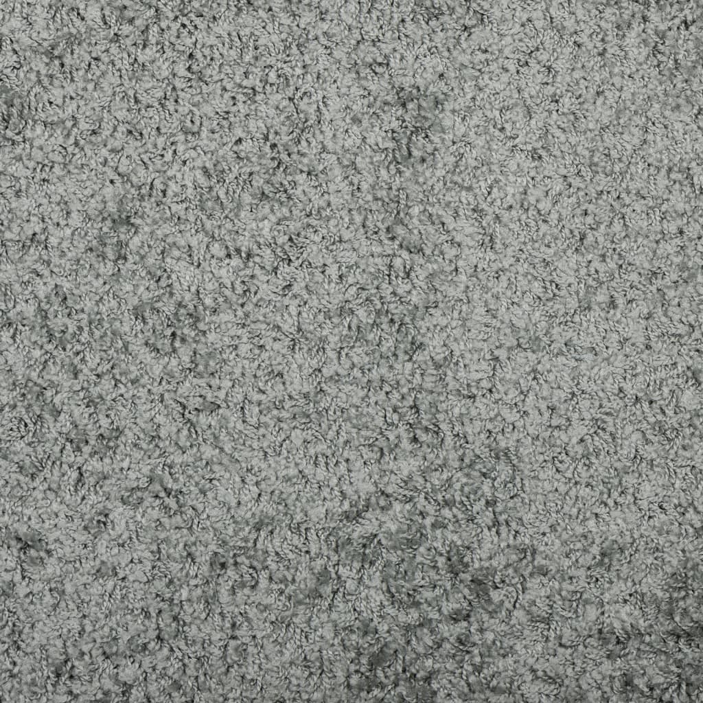 Vloerkleed PAMPLONA shaggy hoogpolig modern 80x200 cm groen