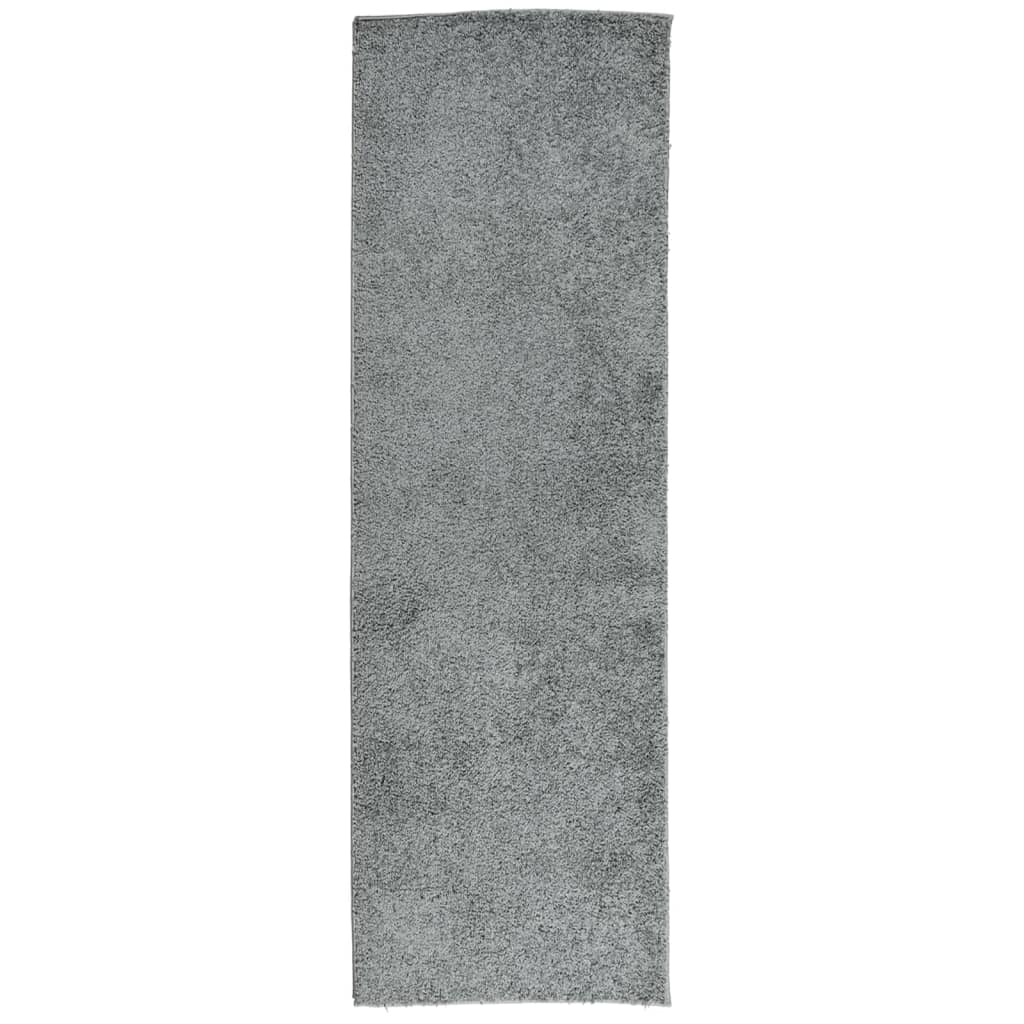 Vloerkleed PAMPLONA shaggy hoogpolig modern 80x250 cm groen