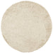 Vloerkleed PAMPLONA shaggy hoogpolig modern Ø 160 cm goudkleur