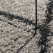 Vloerkleed PAMPLONA shaggy hoogpolig Ø 120 cm beige antraciet