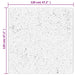Vloerkleed PAMPLONA shaggy hoogpolig 120x120 cm zwart en crème