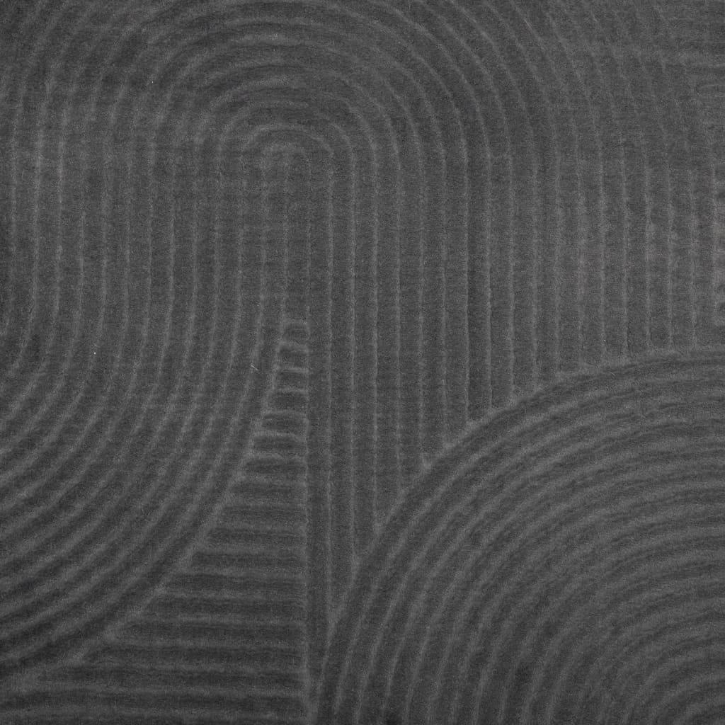 Vloerkleed IZA laagpolig Scandinavisch 80x150 cm antraciet