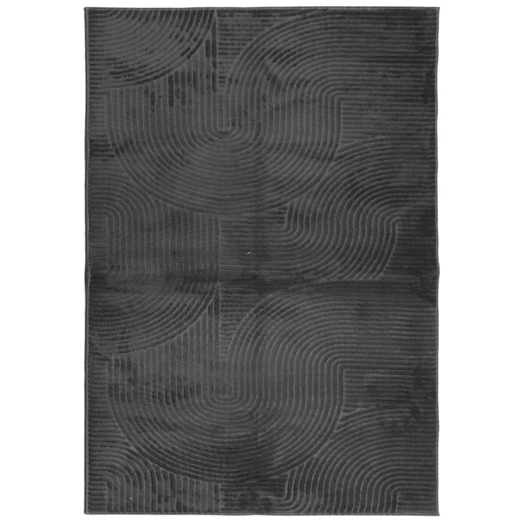 Vloerkleed IZA laagpolig Scandinavisch 160x230 cm antraciet
