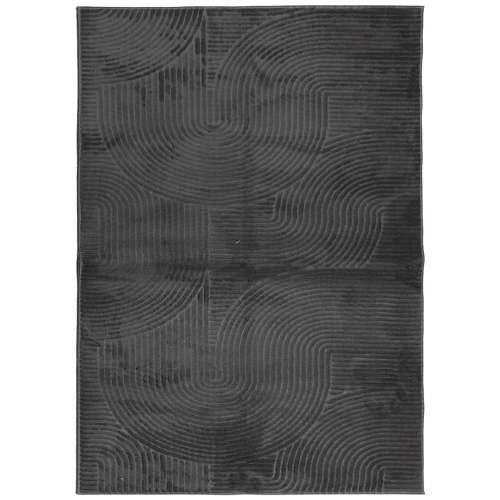 Vloerkleed IZA laagpolig Scandinavisch 240x340 cm antraciet