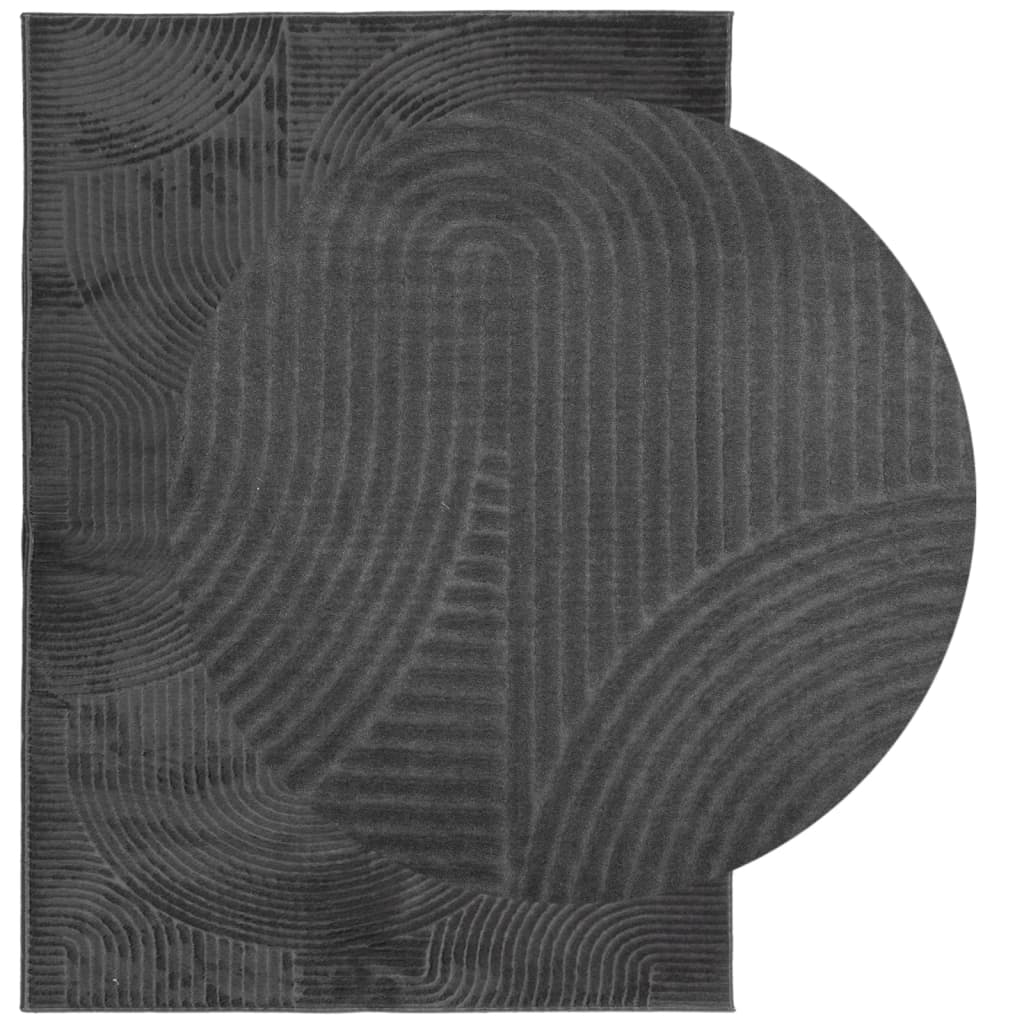 Vloerkleed IZA laagpolig Scandinavisch 240x340 cm antraciet