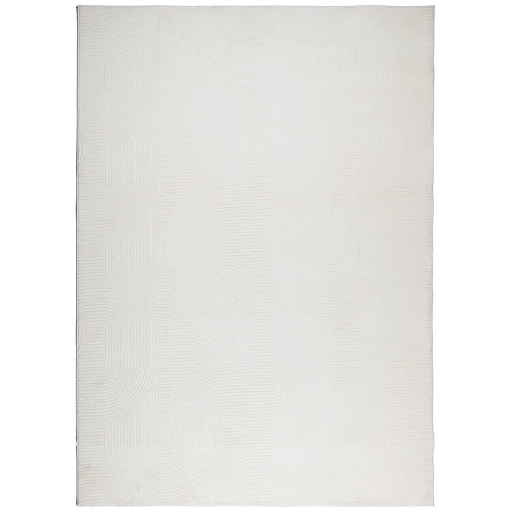 Vloerkleed IZA laagpolig Scandinavisch 200x280 cm crèmekleurig