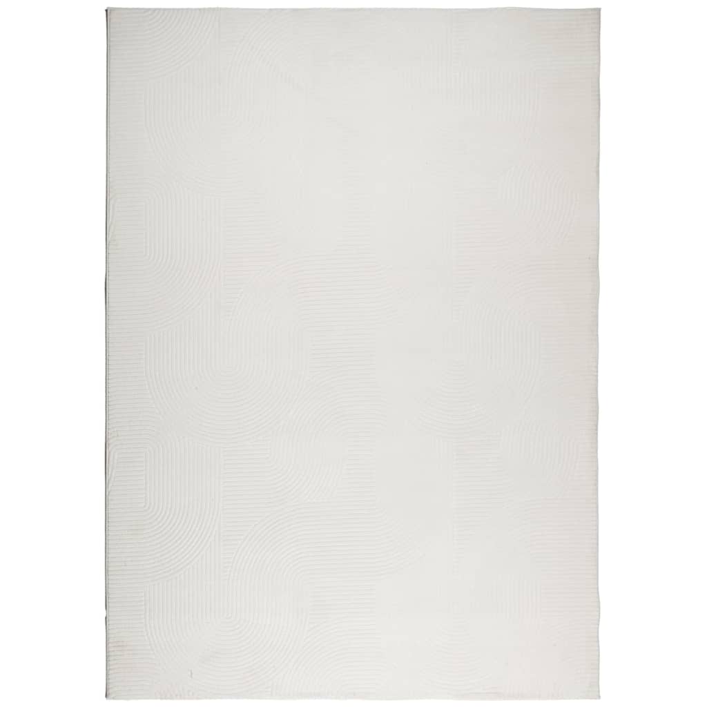 Vloerkleed IZA laagpolig Scandinavisch 240x340 cm crèmekleurig