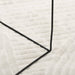 Vloerkleed IZA laagpolig Scandinavisch 240x340 cm crèmekleurig
