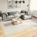 Vloerkleed IZA laagpolig Scandinavisch 240x340 cm crèmekleurig