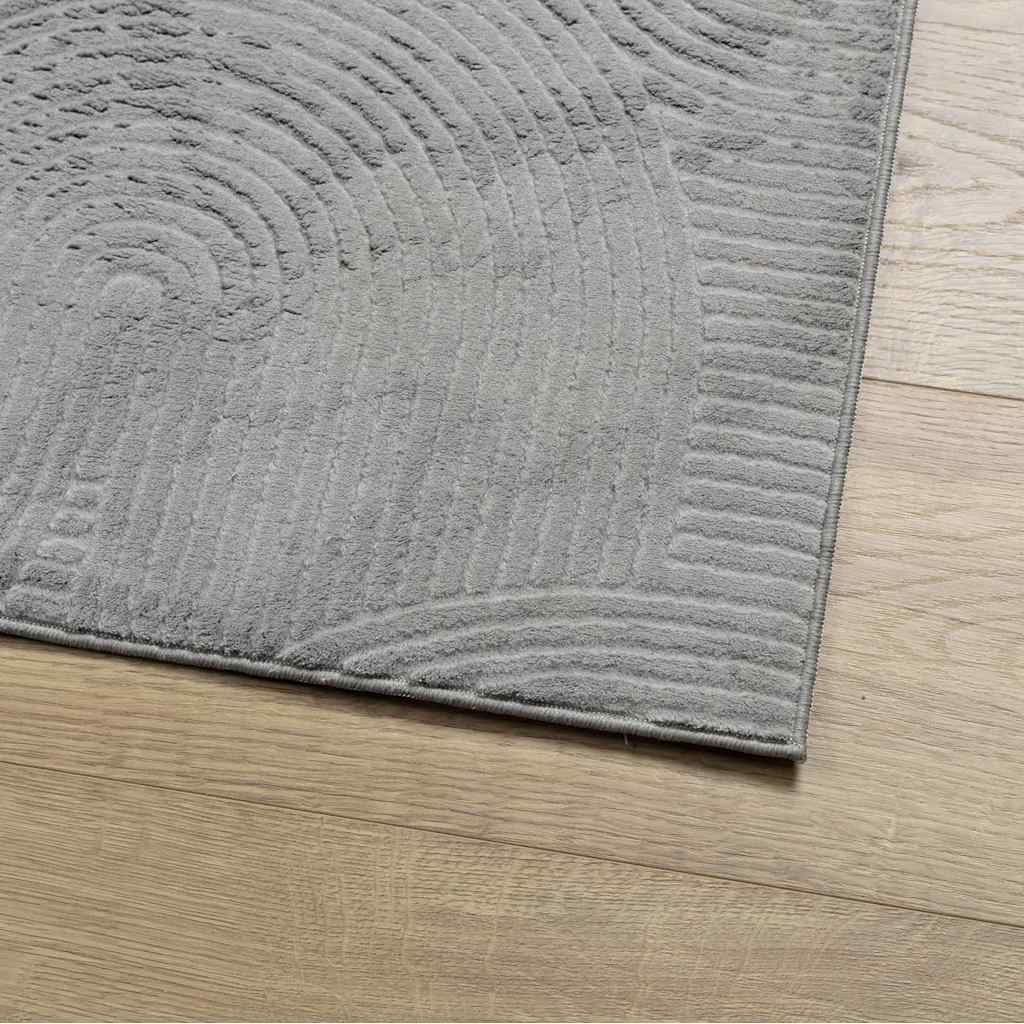 Vloerkleed IZA laagpolig Scandinavisch 80x150 cm grijs