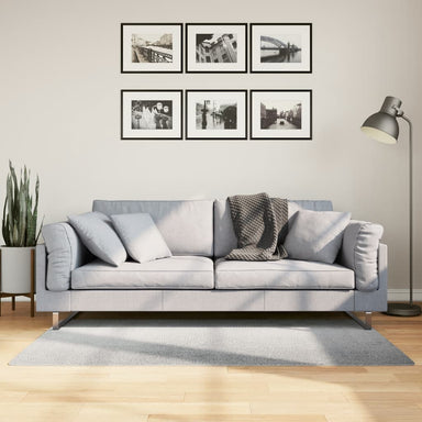 Vloerkleed IZA laagpolig Scandinavisch 80x150 cm grijs