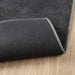 Vloerkleed OVIEDO laagpolig 120x120 cm antracietkleurig