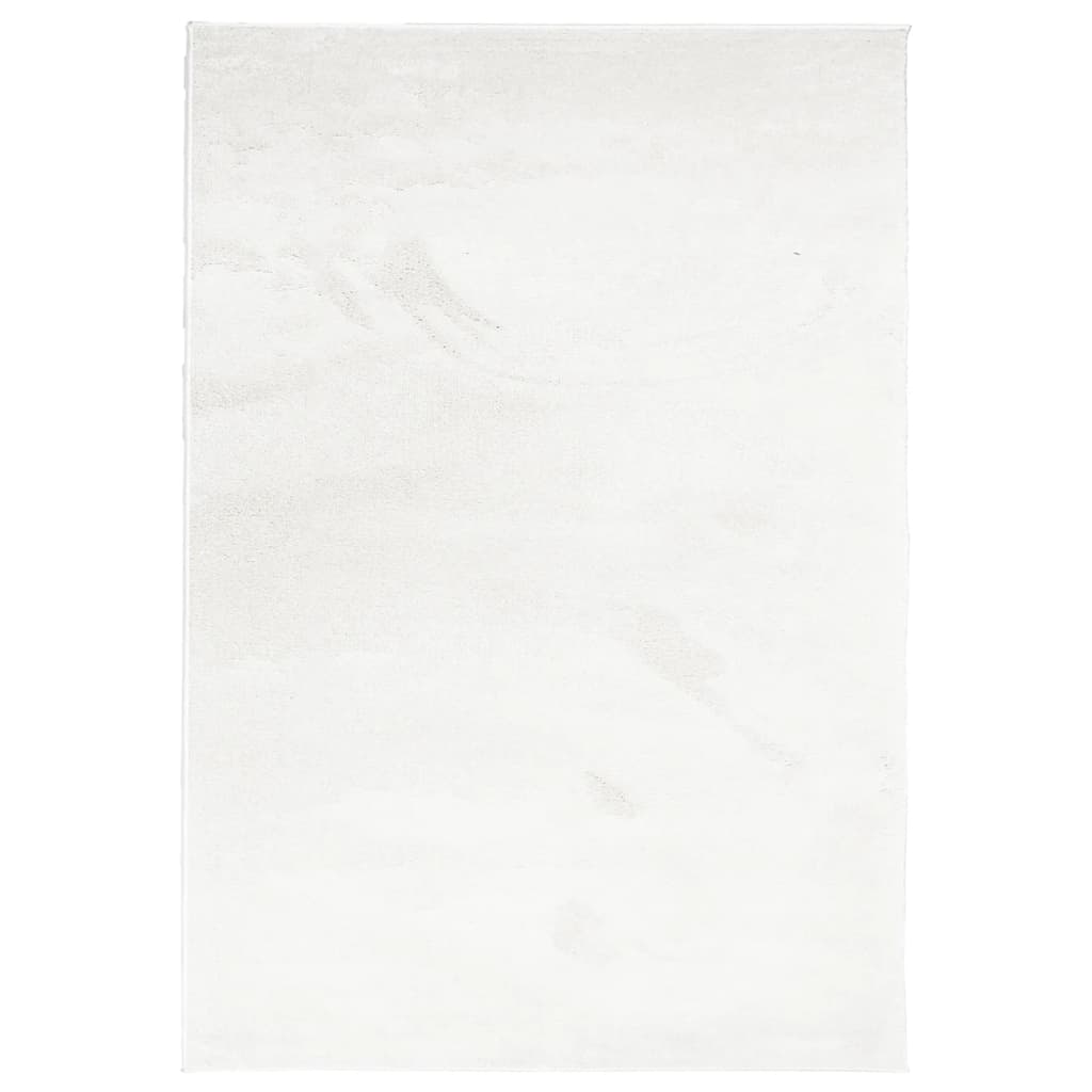 Vloerkleed OVIEDO laagpolig 200x280 cm crèmekleurig