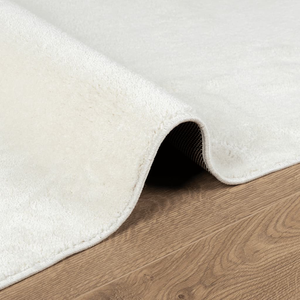 Vloerkleed OVIEDO laagpolig 200x280 cm crèmekleurig