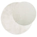 Vloerkleed OVIEDO laagpolig Ø 160 cm crèmekleurig