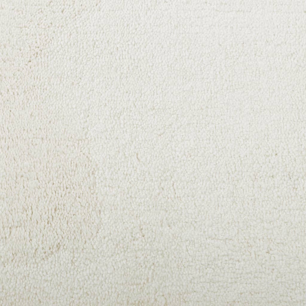 Vloerkleed OVIEDO laagpolig Ø 160 cm crèmekleurig