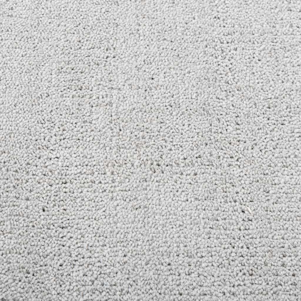 Vloerkleed OVIEDO laagpolig 80x250 cm grijs