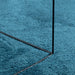 Vloerkleed OVIEDO laagpolig 240x240 cm turquoise