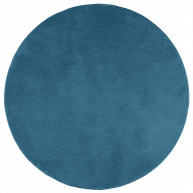 Vloerkleed OVIEDO laagpolig Ø 120 cm turquoise