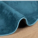 Vloerkleed OVIEDO laagpolig Ø 120 cm turquoise