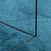Vloerkleed OVIEDO laagpolig Ø 120 cm turquoise