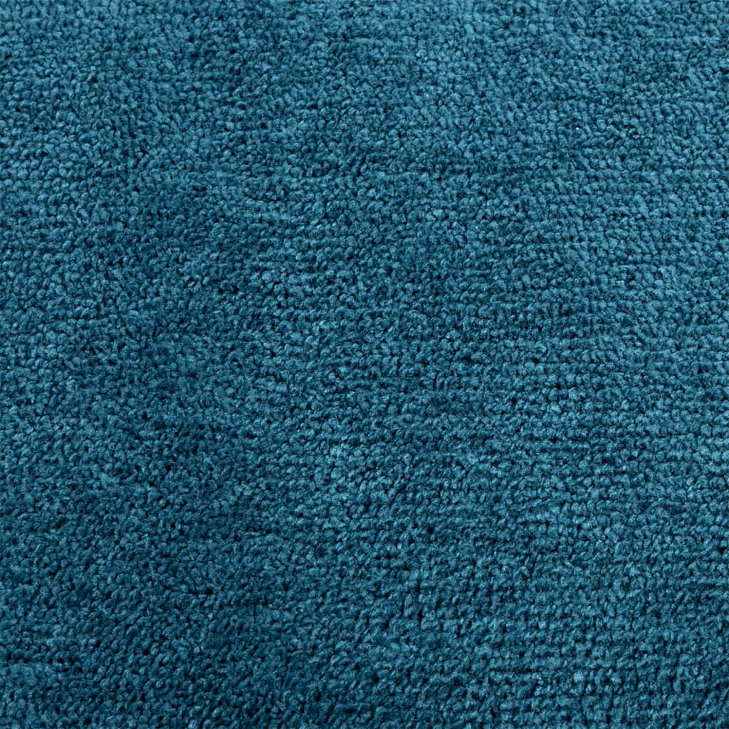 Vloerkleed OVIEDO laagpolig Ø 120 cm turquoise
