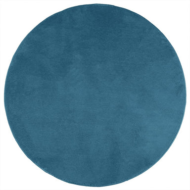 Vloerkleed OVIEDO laagpolig Ø 160 cm turquoise