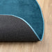 Vloerkleed OVIEDO laagpolig Ø 160 cm turquoise