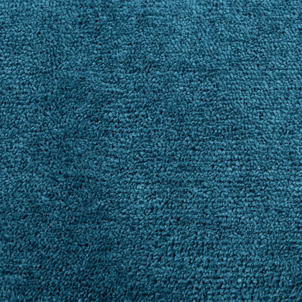 Vloerkleed OVIEDO laagpolig Ø 160 cm turquoise