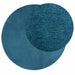 Vloerkleed OVIEDO laagpolig Ø 200 cm turquoise