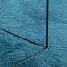 Vloerkleed OVIEDO laagpolig Ø 200 cm turquoise