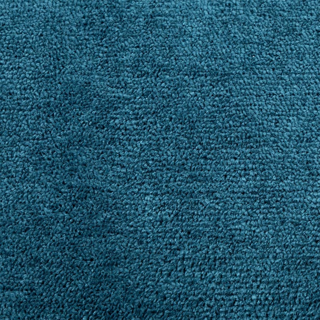 Vloerkleed OVIEDO laagpolig Ø 200 cm turquoise