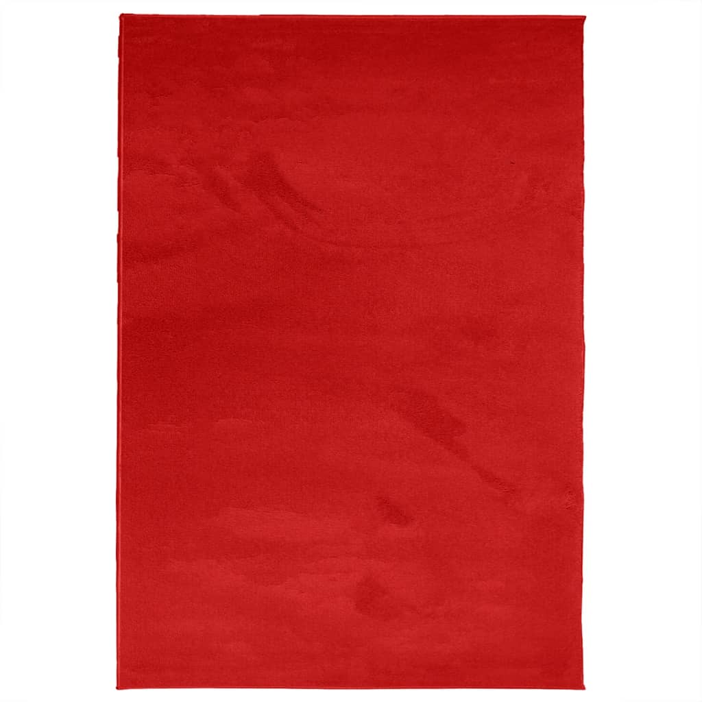 Vloerkleed OVIEDO laagpolig 160x230 cm rood
