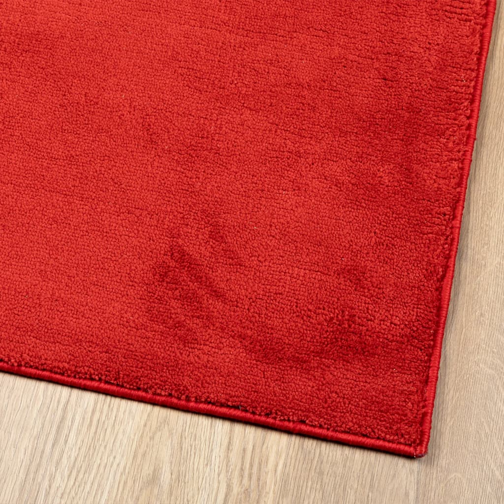 Vloerkleed OVIEDO laagpolig 160x230 cm rood