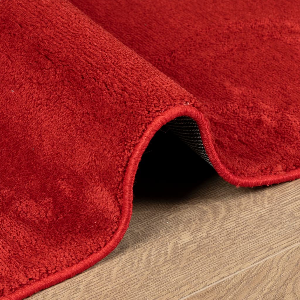 Vloerkleed OVIEDO laagpolig 160x230 cm rood