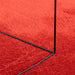 Vloerkleed OVIEDO laagpolig 160x230 cm rood