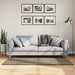 Vloerkleed ISTAN hoogpolig glanzend 80x150 cm grijs