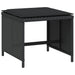 Tuinkrukken 4 st met kussens 41x41x36 cm poly rattan zwart