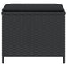 Tuinkrukken 4 st met kussens 41x41x36 cm poly rattan zwart