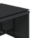 Tuinkrukken 4 st met kussens 41x41x36 cm poly rattan zwart