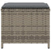 Tuinkrukken 4 st met kussens 41x41x36 cm poly rattan grijs