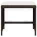 Tuinkrukken 4 st met kussens 41x41x36 cm poly rattan bruin