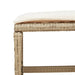 Tuinkrukken 4 st met kussens 41x41x36 cm poly rattan beige