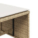Tuinkrukken 4 st met kussens 41x41x36 cm poly rattan beige